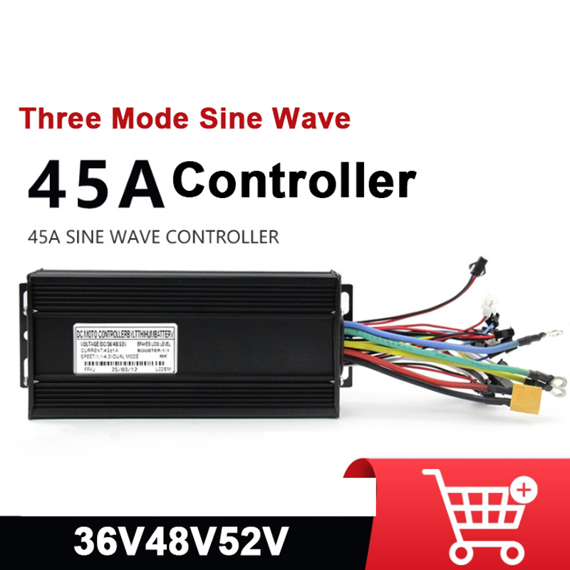72V 45A Dual Controller - 15-трубный трехрежимный синусоидальный контроллер 45 А,
