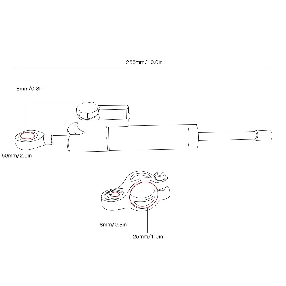 Регулируемый кронштейн рулевог – обзор и цена Steering Damper Stabilizer Kit Cnc