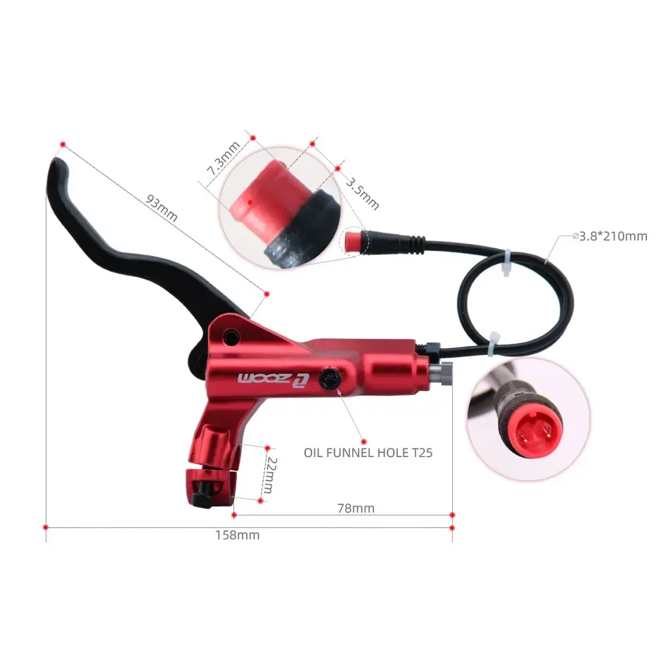 ZOOM HB-876E 4-поршневой диско – обзор и цена Zoom Hydraulic Brake 4 Piston E-Scooter