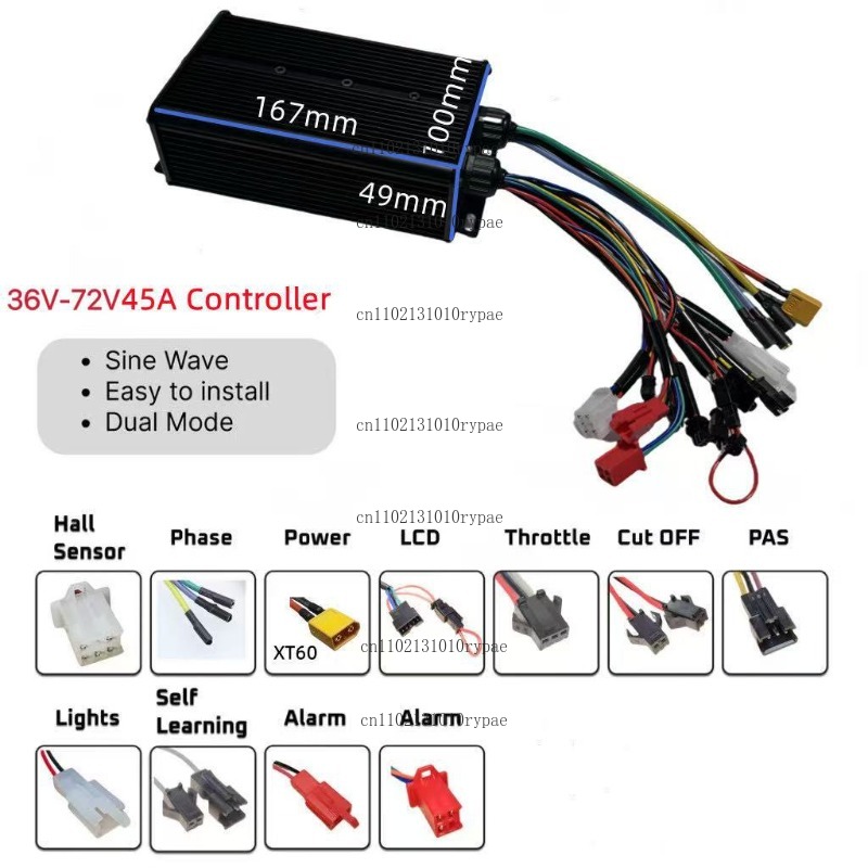 Двухканальный контроллер синус – обзор и цена 72V 45A Dual Controller