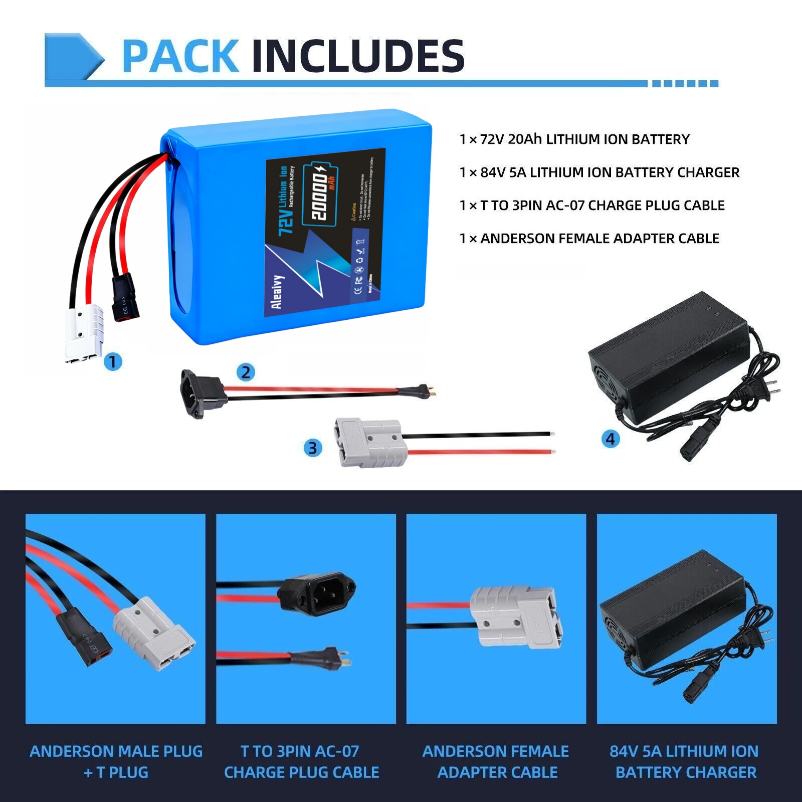 Аккумуляторная батарея 72В 20S – обзор и цена 72V 30Ah Lifepo4 Battery Pack